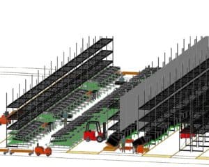 Kitting Cell with OH Storage 3D Layout Pic