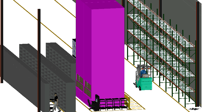 3D CAD Storeroom Layout Image